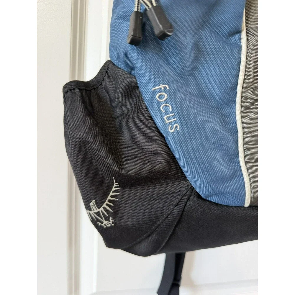 Osprey Focus Backpack Blue Black And Gray Large 20